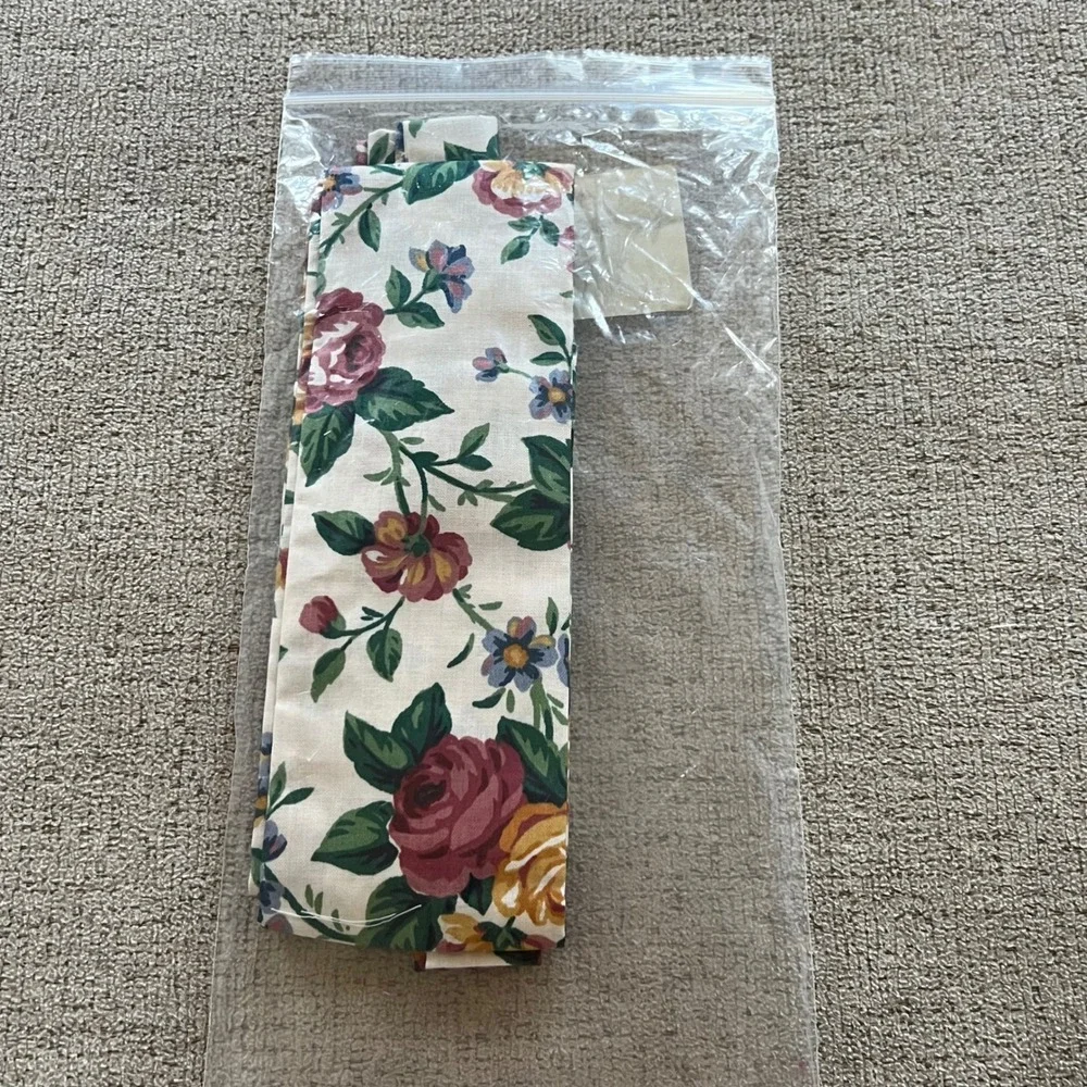 Longaberger Splendor Fabric Liner Bow Floral Rose Basket Accessory 236891 NEW